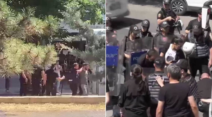 Ankara’da NATO Zirvesi protestosuna polis müdahalesi