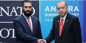 Cumhurbaşkanı Erdoğan, Şara ile görüştü